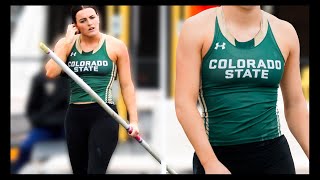 Sports Highlight Colorado State womens pole vaulter [upl. by Sherm]