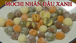 BÁNH MOCHI NHÂN ĐẬU XANH thơm ngon ai cũng làm được MOCHIKUCHEN mit Mongobohnen [upl. by Josselyn]