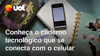 Caderno tecnológico Tilibra Connect permite criar fichas e revisar matéria pelo celular veja review [upl. by Wiggins602]