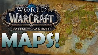 The NEW Maps of KulTiras amp Zandalar  Battle for Azeroth [upl. by Millwater417]