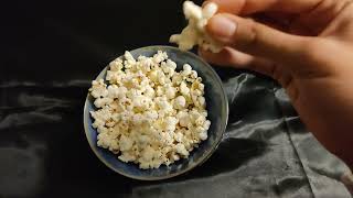 ASMR EatingWhispering Popcorn [upl. by Kienan]