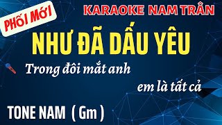 Karaoke Như Đã Dấu Yêu Tone Nam  Nam Trân [upl. by Yarrum]