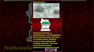 Biomathematics  shorts  india  biology  science [upl. by Cathryn]