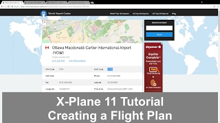 XPlane 11 Creating a flight plan [upl. by Mika]