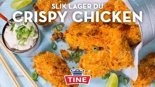 Sprøstekt kylling med chilimarinade🍗 Ingen frityr kun stekeovn  TINE Kjøkken [upl. by Nalro791]