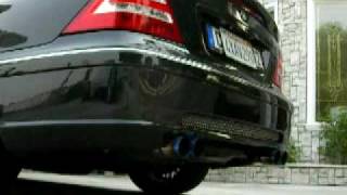 C32 AMG w Carlsson exhaust and custom titanium tips bad piping 2 [upl. by Enyaj410]