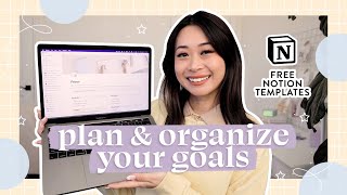 How to Plan amp Achieve Your Goals with Notion 💻 tour  templates [upl. by Nimesh]