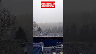 Erster Schnee im Oberwiesenthal snow winter snowfall snowman sachsen viralvideo foryou [upl. by Alwitt]