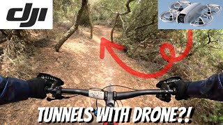 MTB trail review with a DJI Neo drone San Diego Tunnel 4 Will it track me all the way [upl. by Ahsenwahs]