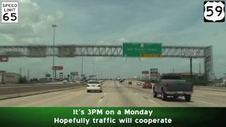 US59 Freeway North Houston Texas [upl. by Sherwynd]