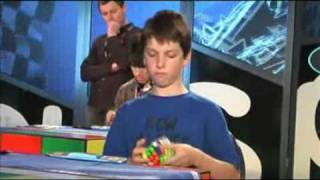 Australian record Rubiks cube 4x4 solved in 4911  Feliks Zemdegs  New Zealand Championships 09 [upl. by Karel]