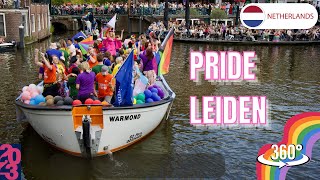 Guarda Leiden Pride in realtà virtuale Canals Parade 2 settembre 2023 Parte 2 [upl. by Lore]