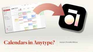 Calendars in Anytype [upl. by Philo121]