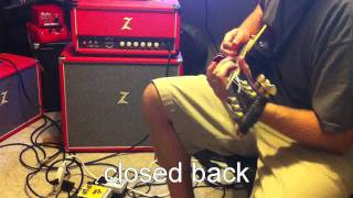 Weber Silver Bell open vs closed back 1x12 cab Dr Z MAZ 18 NR [upl. by Sileas716]