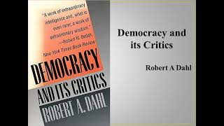 Robert A Dahls quotDemocracy and its Criticsquot Book Note [upl. by Adriane265]