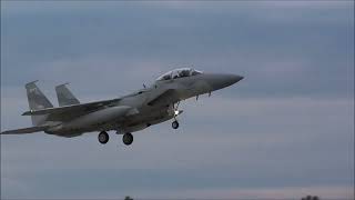 RAF LakenheathMildenhall Boeing F15QA Arrivals 10th13th July 2024 [upl. by Ninnette]