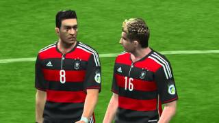 PES6 gaming live Brazil vs Germany 2014 world cup commentaires stonecold [upl. by Rovner]