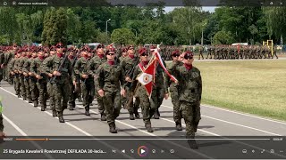 25 Brygada Kawalerii Powietrznej DEFILADA 30 lecia Tomaszów Mazowiecki 14062024 [upl. by Karee]