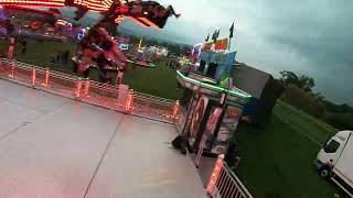 MITCHELL WILMOTT AIR RAID 2 onride at Silsden Mega Value Funfair 792024 [upl. by Amek]