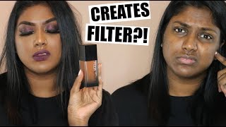 HUDA BEAUTY FAUX FILTER FOUNDATION FIRST IMPRESSION  DEMO  WEAR TEST [upl. by Akinat]