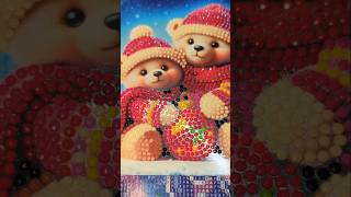 6 carte de noel temu christmas cute dp diamondpainting hobby art christmasdecor teddybear [upl. by Zuleika570]