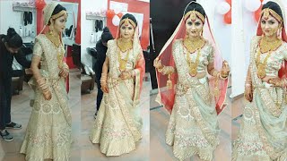 Different real bridal double Dupatta settingstep dy step [upl. by Ohare549]