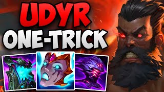 CHALLENGER UDYR ONETRICK INSANE SOLO CARRY GAMEPLAY  CHALLENGER UDYR JUNGLE  Patch 1415 S14 [upl. by Itnahs]