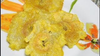 How to make Puertorican TostonesFried Plantains [upl. by Arrad]