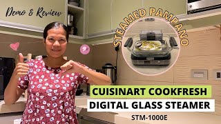 HOW TO OPERATE CUISINART COOKFRESH DIGITAL GLASS STEAMER STM1000E  REVIEW  PAMPANO  HAZELS DIARY [upl. by Melisse]