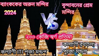 kollani iti mor Durga Puja mandap  versus ratala Prem Mandir gobardanga blog boy subscribe [upl. by Kopp]