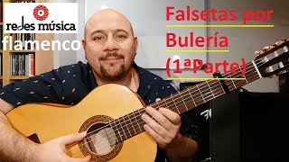 Aprende falseta fácil por bulería 1ªParte tabs pdf mp3 guitar pro [upl. by Hanny]