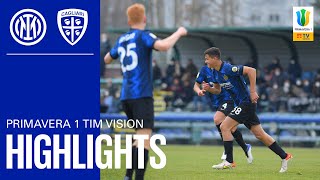 Carboni 💎💪🏻  INTER 10 CAGLIARI  U19 HIGHLIGHTS  CAMPIONATO PRIMAVERA 1 TIM ⚽⚫🔵 [upl. by Eniamrej]