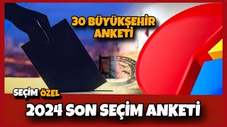 2024 30 Büyükşehir Belediye Başkan Adayı Seçim Anketi  31 Mart 2024 Yerel Seçimler [upl. by Smoht230]