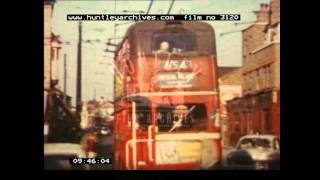 Trolleybuses 1950s  Film 3120 [upl. by Htidirem91]