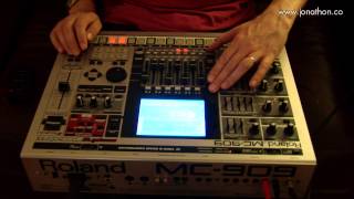 Roland MC909 Groovebox Live Set  Live Techno filmed by Love Wedding Photos And Film [upl. by Ramad]