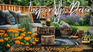 Finding Peace in Nature Transforming Your Outdoor Space with Rustic Decor amp Vintage Rustic Garden [upl. by Rodman216]