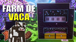 MELHOR Farm de Vaca do minecraft 121  Minecraft java e Bedrock [upl. by Raffarty]