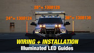 How to Wire and Install  Buyers Products Illuminated LED Guides for Snow Plows [upl. by Kremer824]