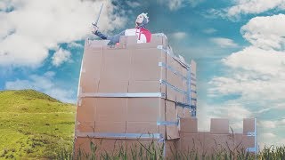 I Built a Cardboard Box Fort amp Spent the Night… During a Storm Sleep in a Box Fort Challenge [upl. by Sybila]