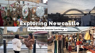 EXPLORING NEWCASTLE Episode 1 Quayside market Tyne Bridge [upl. by Marcelline]