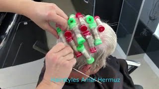 Body Wave Perm Short Hair before and after Tips by Amal Hermuz [upl. by Rehpotisrhc]