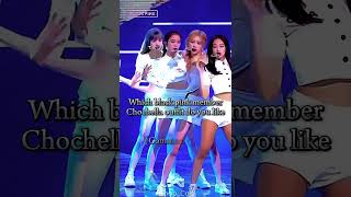 WHICH BLACK PINK MEMBER CHOCHELLA OUTFIT DO YOU LIKE10billionviewssubscriberskpop [upl. by Eivi]