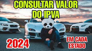 COMO CONSULTAR IPVA 2024 [upl. by Anneg]