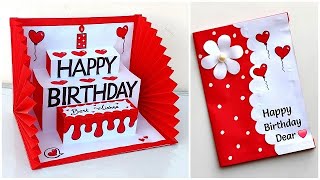 DIY  Happy Birthday greeting card for best friend  Birthday card ideas easy Handmade [upl. by Amatruda40]