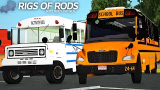 School Buses IN ACTION  Rigs of Rods [upl. by Mullane]