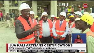 NITA to sensitize TVET principals on certification guidelines for Jua Kali Artisans [upl. by Falda649]