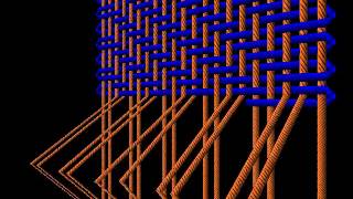 22 Twill A warp weighted loom simulation [upl. by Swann295]