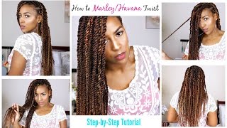 Marley Twists  StepbyStep Tutorial [upl. by Reba]