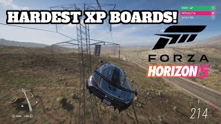 FORZA HORIZON 5 HARDEST XP BOARDS TO GET [upl. by Inaflahk]