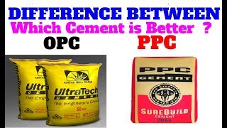 What is the difference between OPC amp PPC cement OPC vs PPC cement Which cement better OPC or PPC [upl. by Jeniece824]